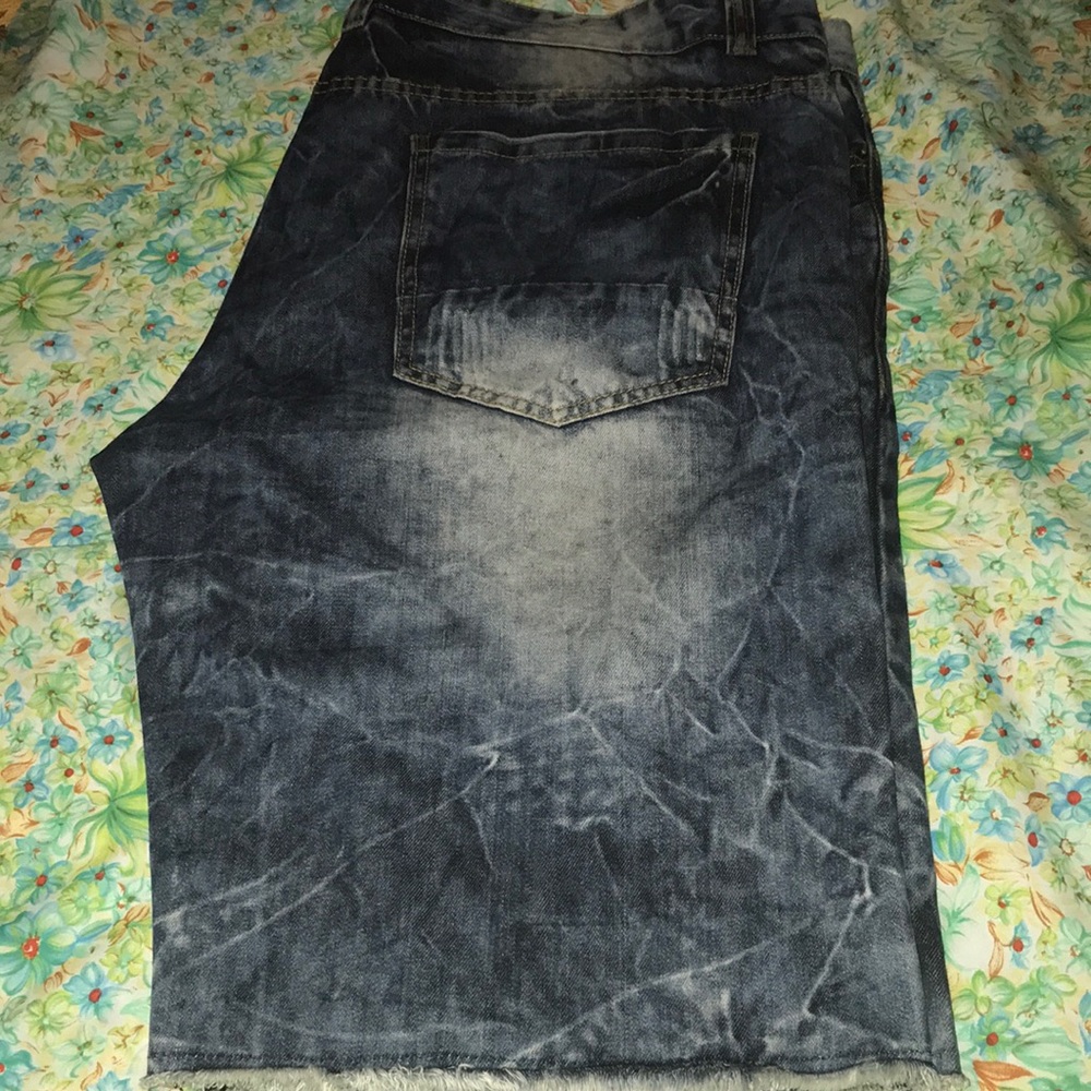Mens denim house jean shorts